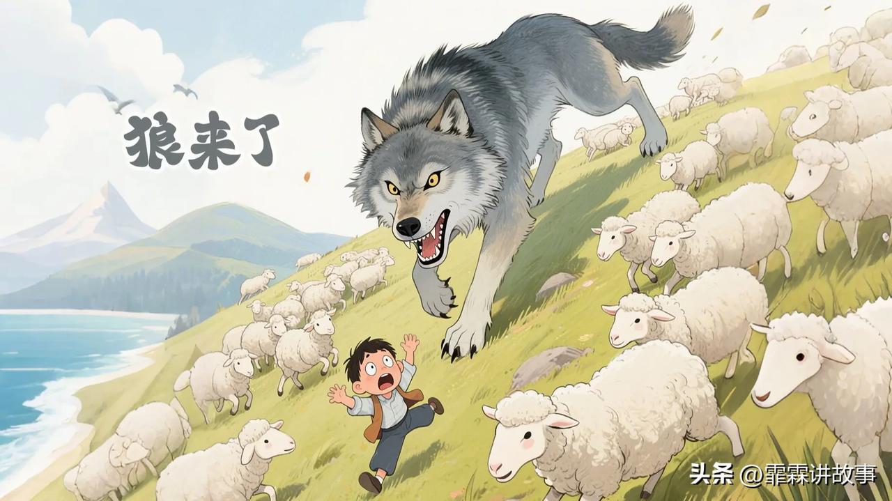 狼来了的故事
人呢不能骗人，骗的多了，就会失去他人对你的信任，别把善良人当傻子，