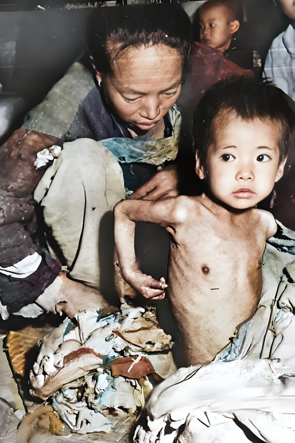 这照片是真让人揪心。1940年代末内战那会儿，国民党在钦江这边搞封锁，连联合国运