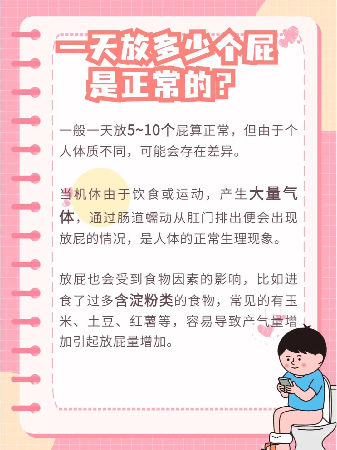 一天放多少个屁才是正常的？💥❗