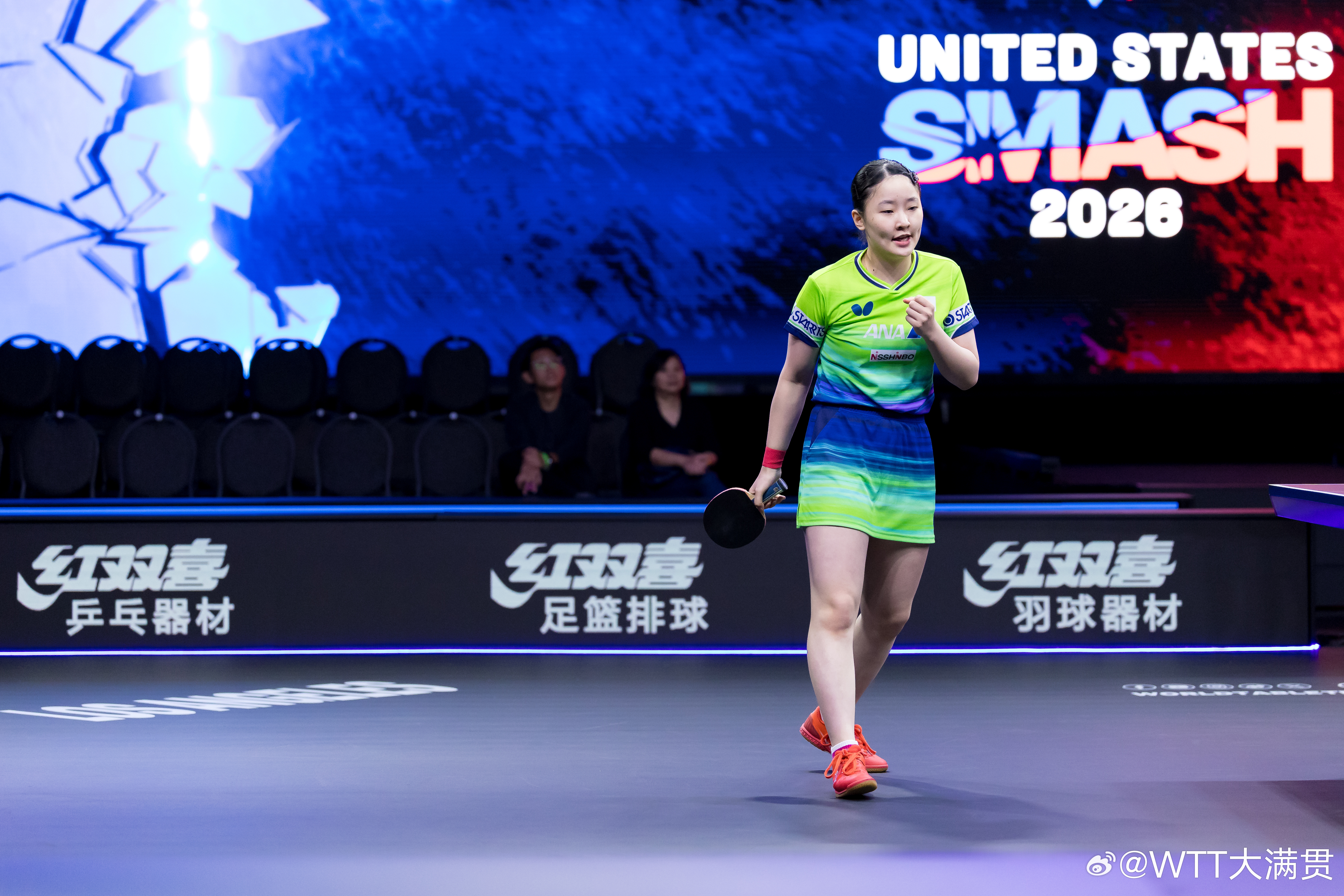 WTT美国大满贯2026 女单1/32决赛张本美和(JPN)3-0李昱谆(TPE