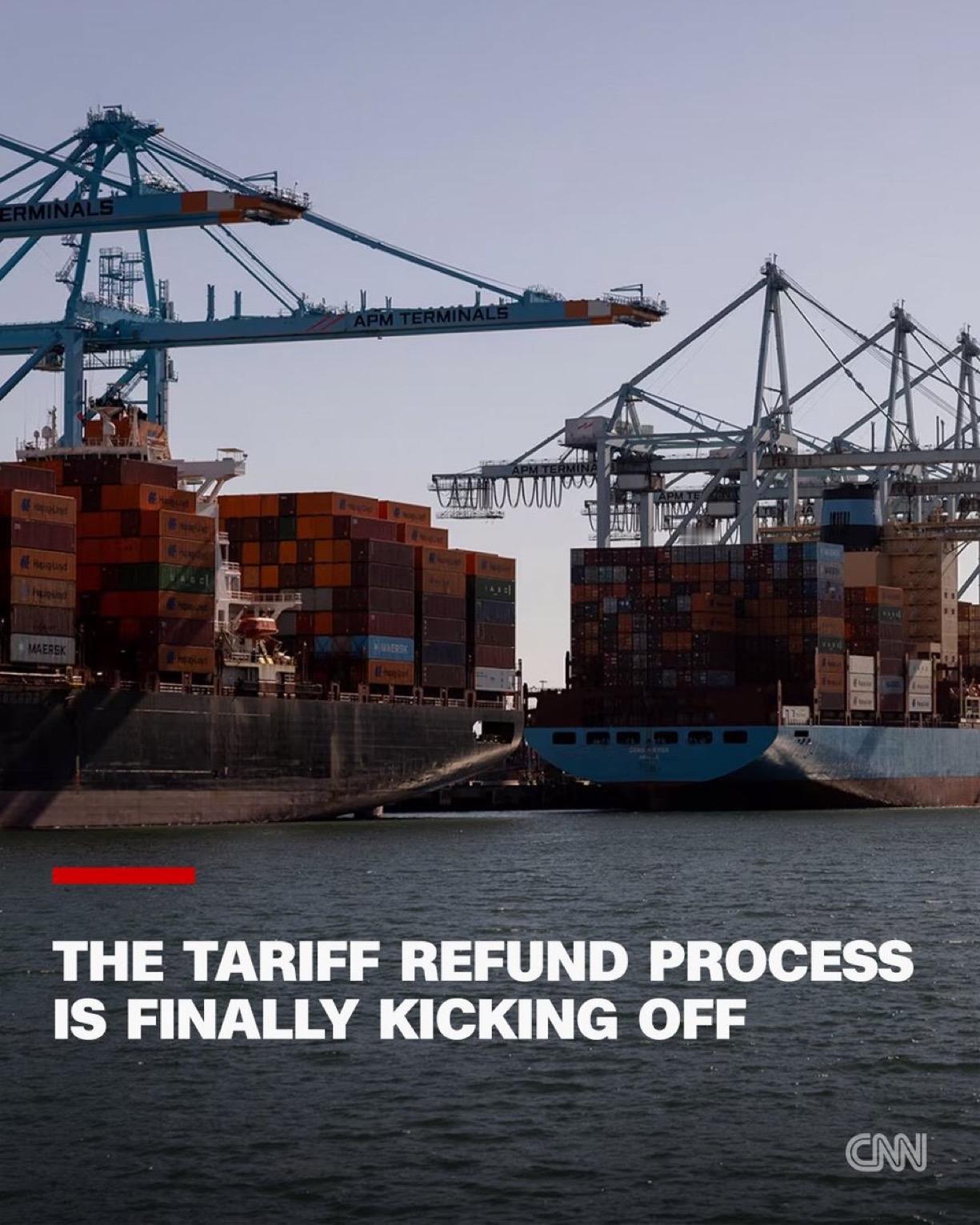 开始退税

在美国最高法院推翻唐纳德·特朗普最全面的关税措施整整两个月后，美国进