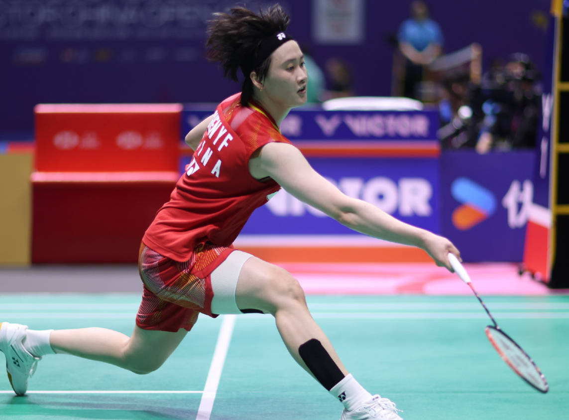 2026年中国羽毛球公开赛 女单焦点，陈雨菲16-21、22-20 辛杜，陈雨菲