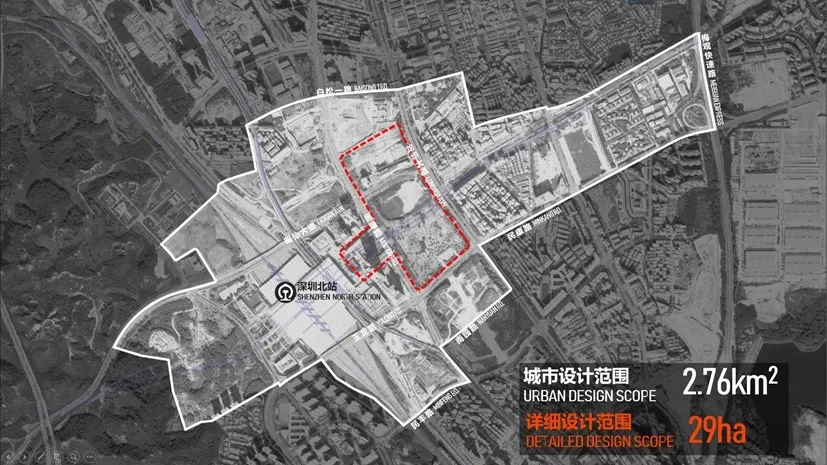 深圳北站枢纽规划示意图