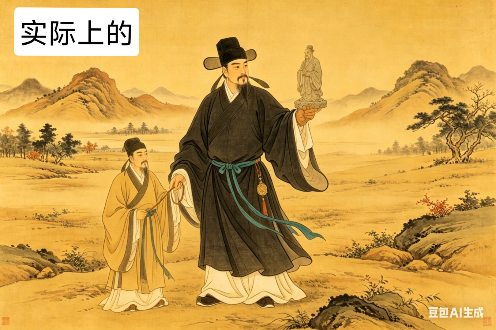 突然想到一件事，苏轼那么抽象的人，和黄庭坚，石苍舒又是好友，那么“左牵黄，右擎苍