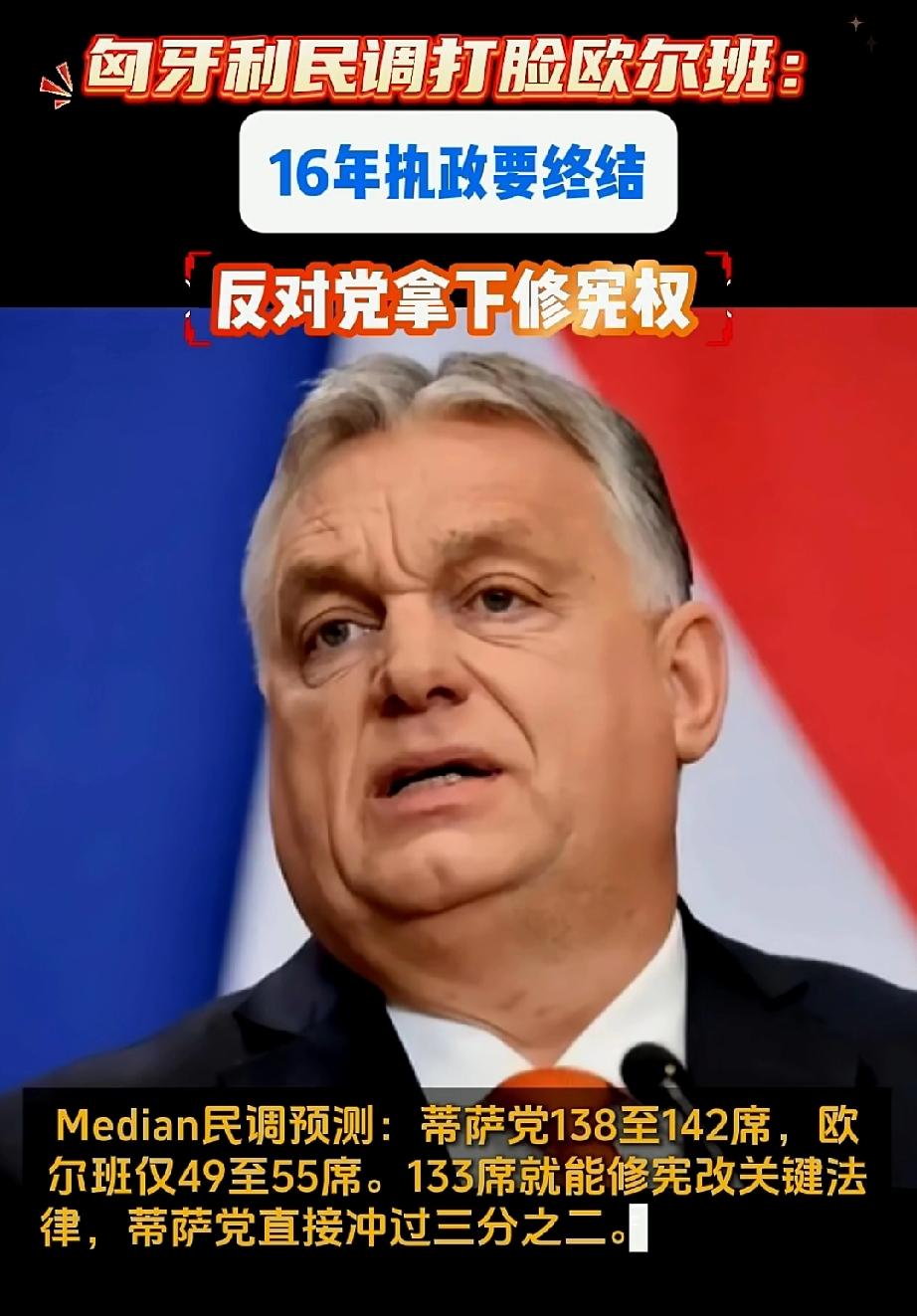 欧尔班有可能要结束16年的政治生涯了。