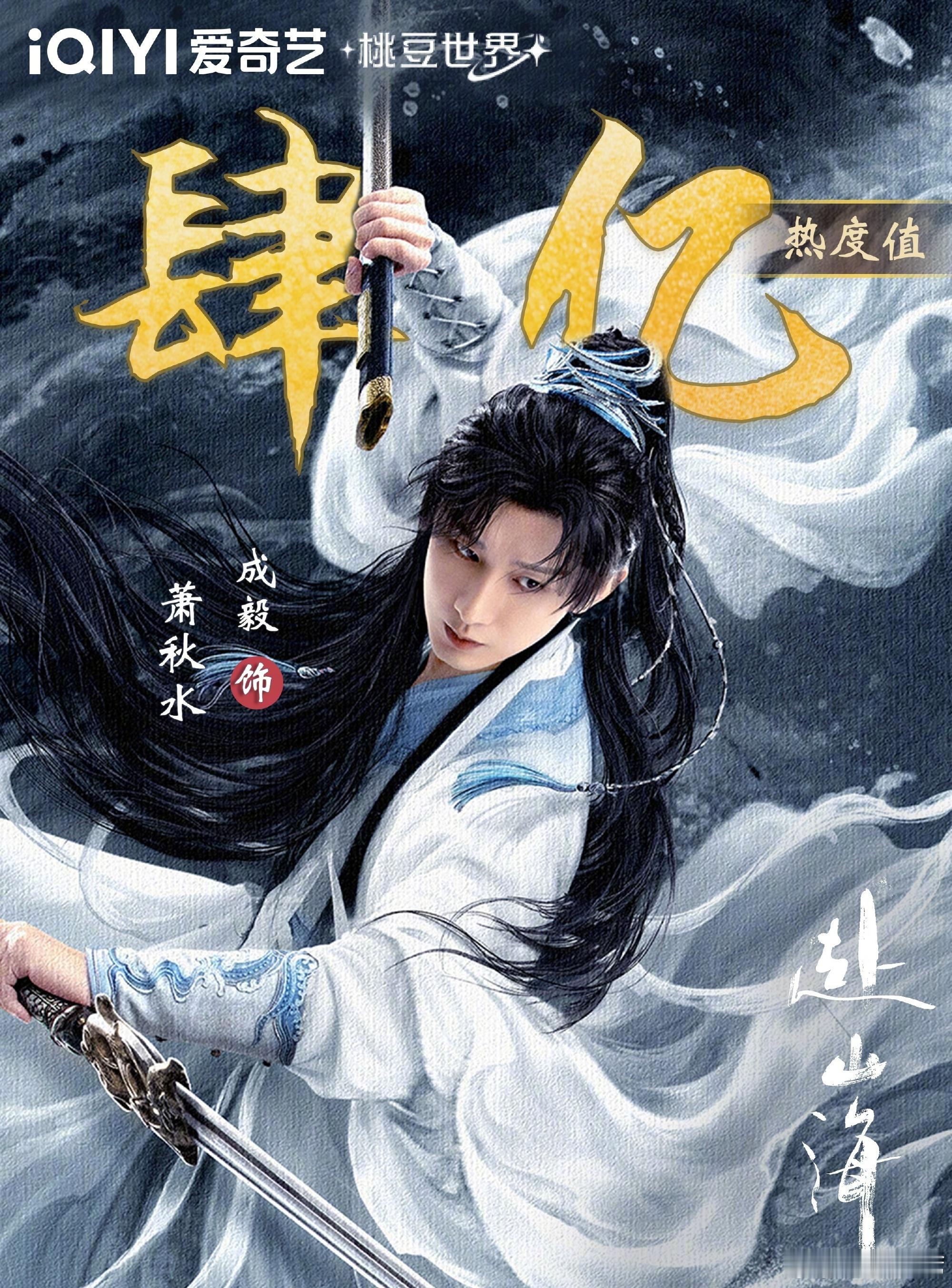 成毅萧秋水爱奇艺角色热度破4亿🔥 ​​​
