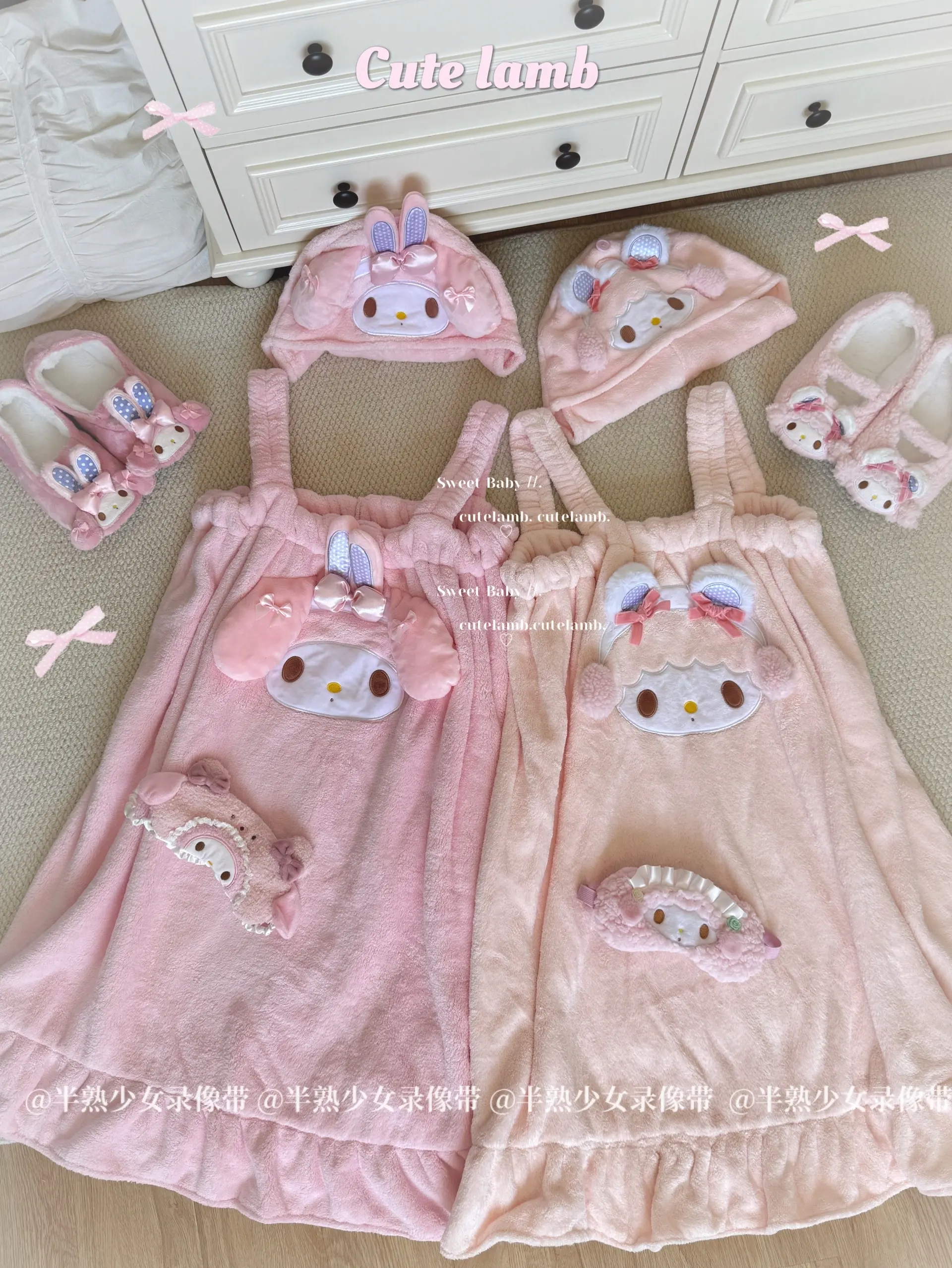 右滑看萌萌浴裙上身图🐰。