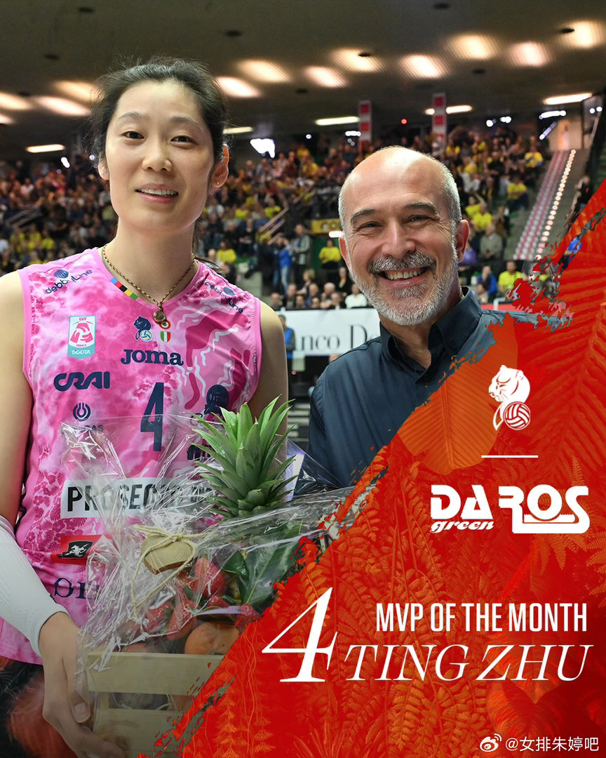 朱婷掌上明朱 一路婷你 获得2月MVP朱婷留洋第七季 