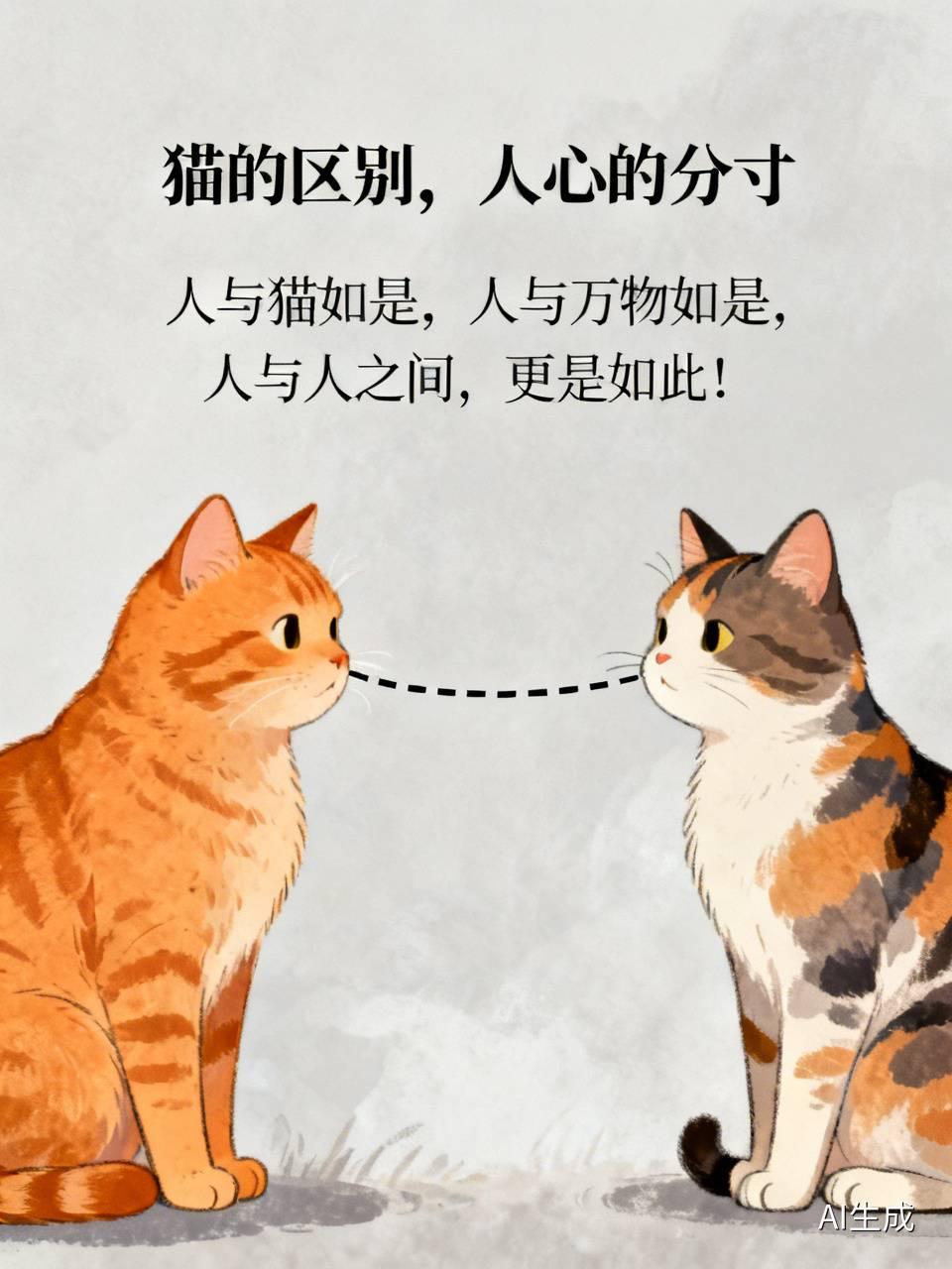 猫的区别，人心的分寸
深蛙

家中养的宠物猫，是实打实放在心上的心头肉。
每每归