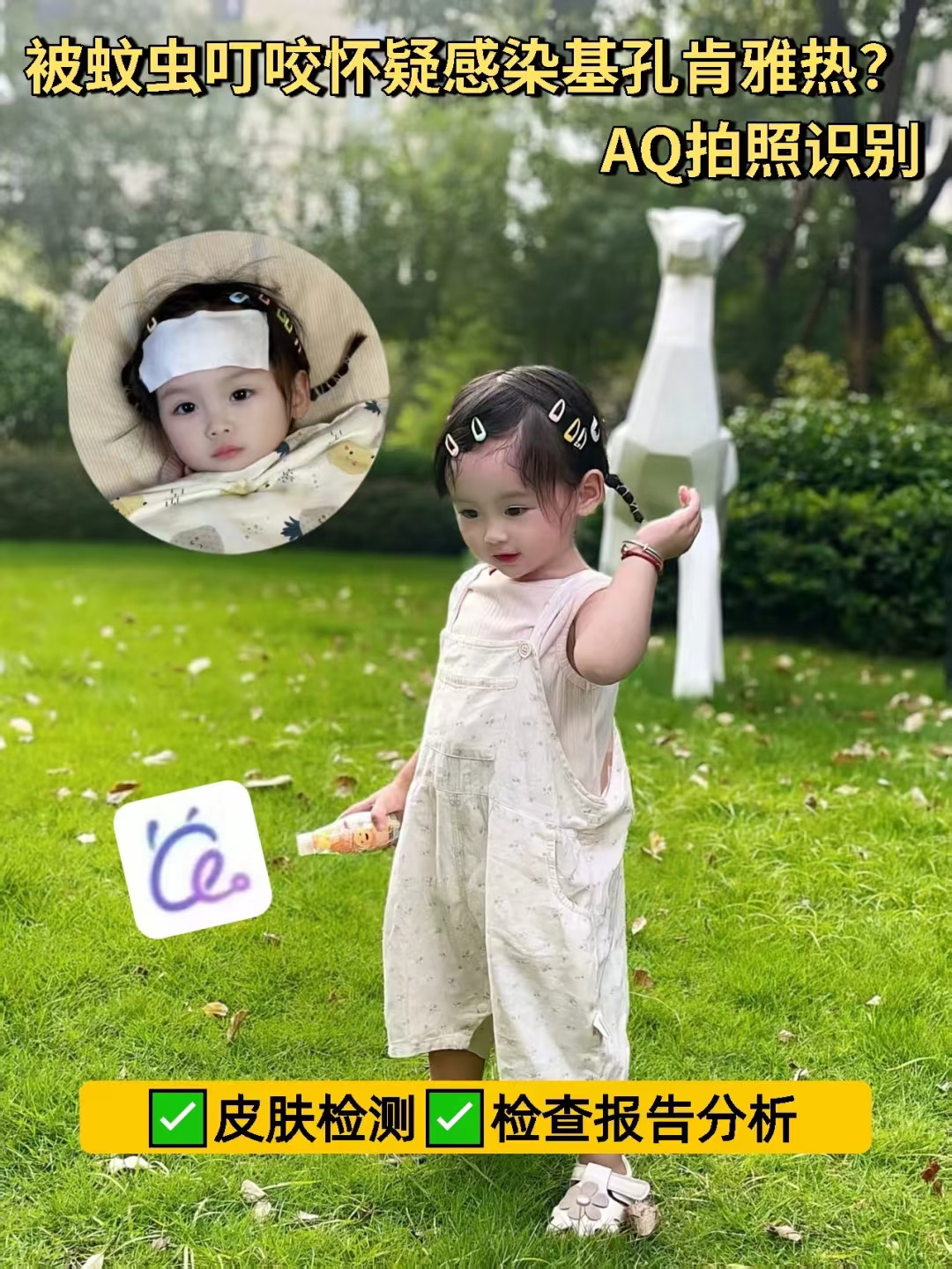 被蚊虫叮咬怀疑感染基孔肯雅热？AQ拍照识别