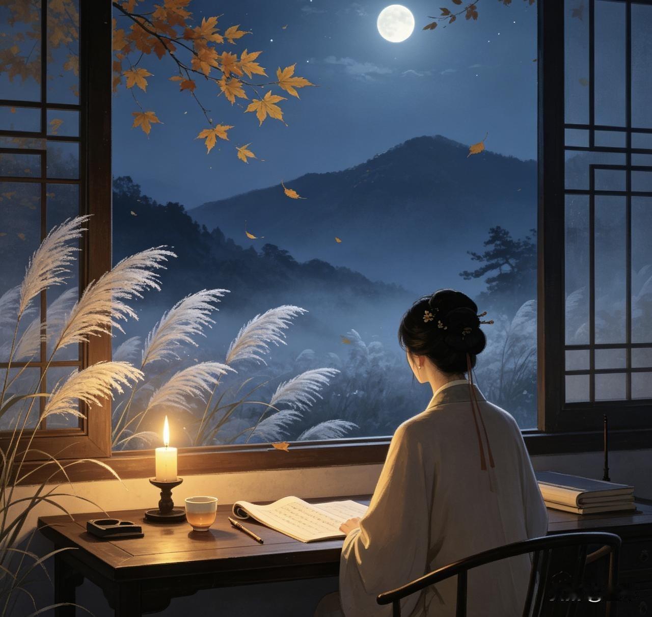唐多令.故山载梦游

墨琴

黄叶落清秋，故山载梦游。去岁时、欢笑盈眸。
霜打芦