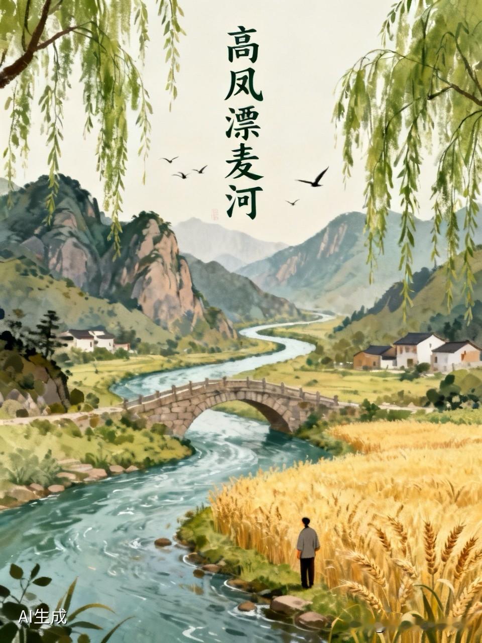你知道吗？高凤漂麦河：叶县那位读书读“傻”了的先生。叶县石门山下，有条小河名叫漂