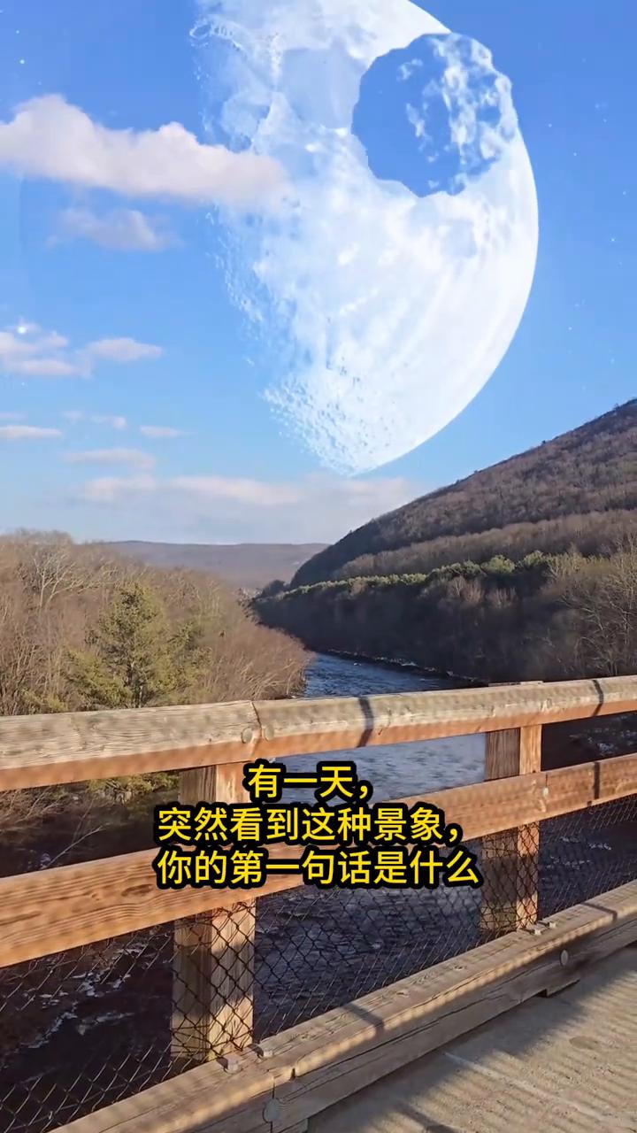 有一天突然看到这种景象，你的第一句话是什么？