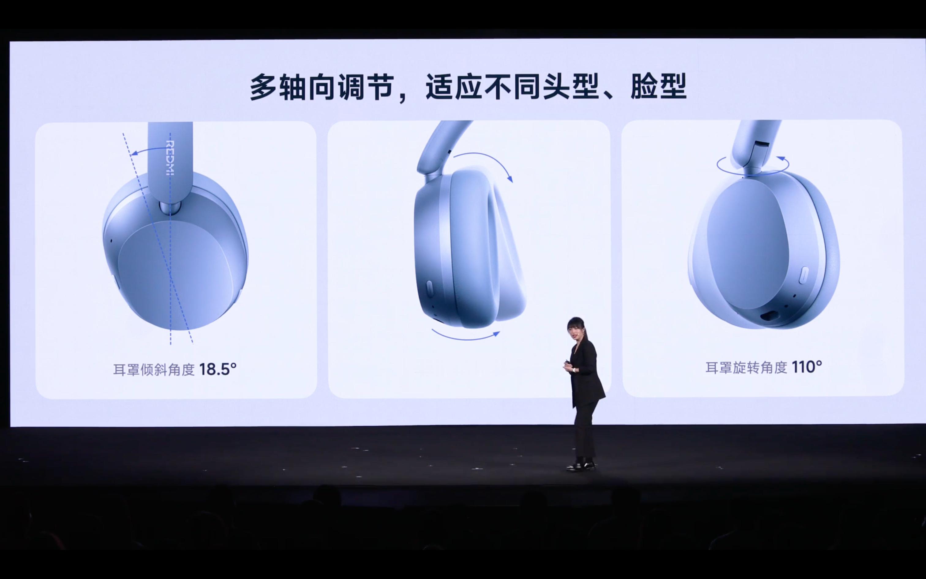 REDMI 头戴降噪耳机来了！40mm 超大镀钛动圈单元，Hi-Res 认证，4