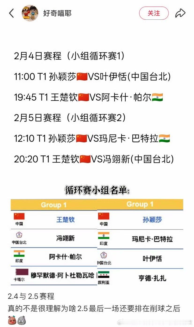 莎头粉从来都是只给王楚钦维权的，至于孙颖莎什么七个小时三赛从未管过