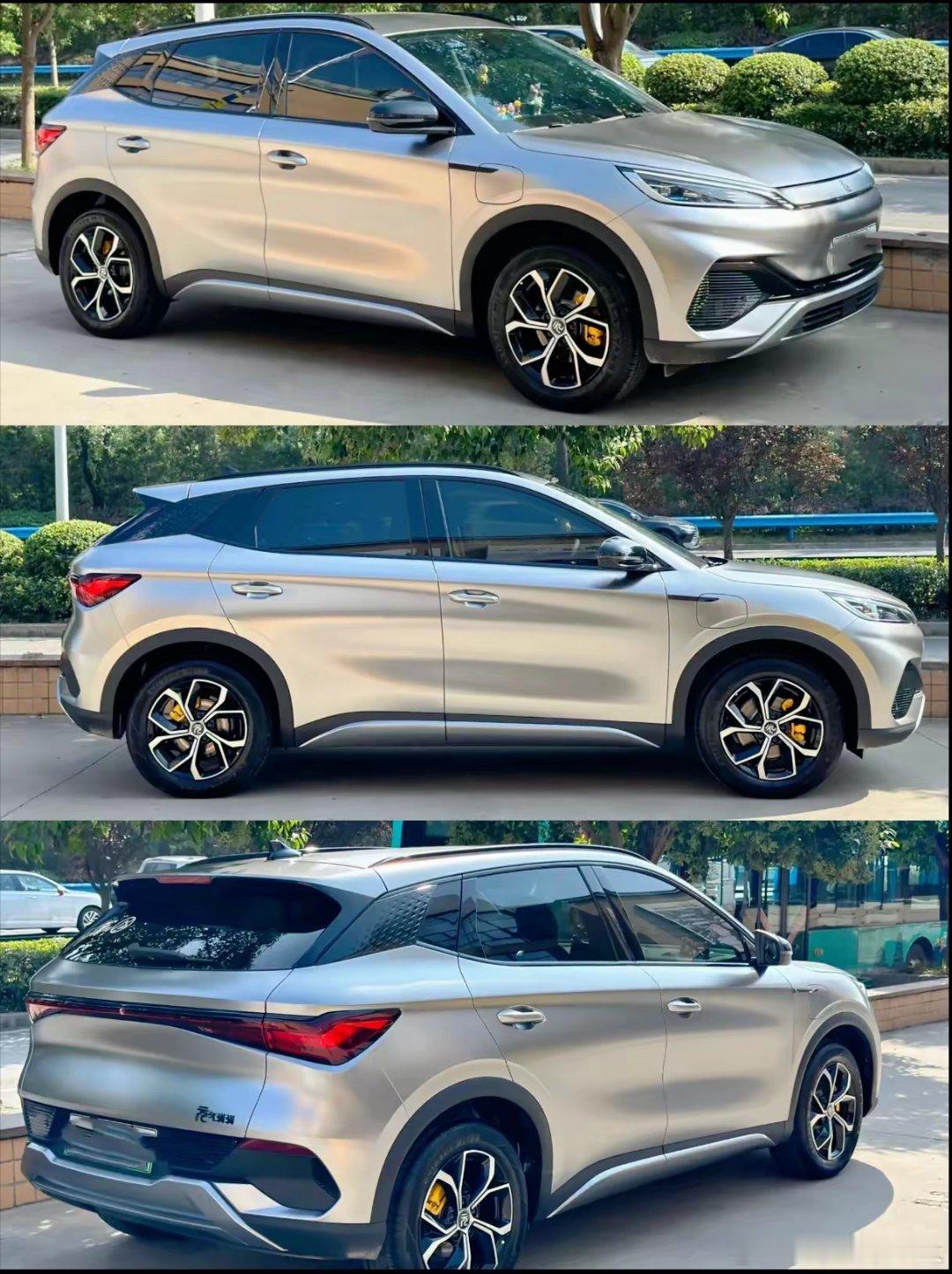 以前我都没怎么留意过比亚迪元 PLUS 这款车，今天亲戚开着它来做客，可把我给惊