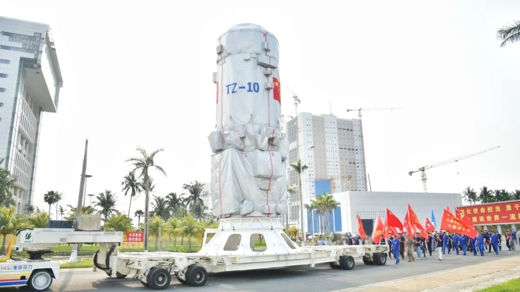 双十同框天舟十号发射任务圆满成功