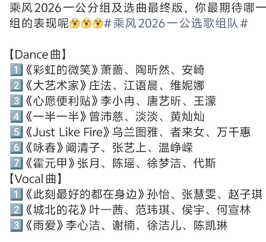 浪姐一公这个组团有点意思
最强联盟张月组，唱跳俱佳的实力战将集合再加上必燃的一首