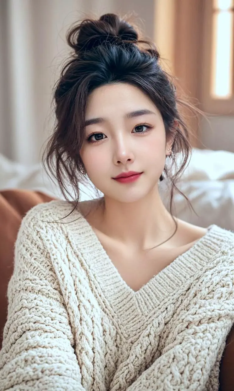 AI温柔毛衣韵 ai 写真 原来ai可以这么美 热门