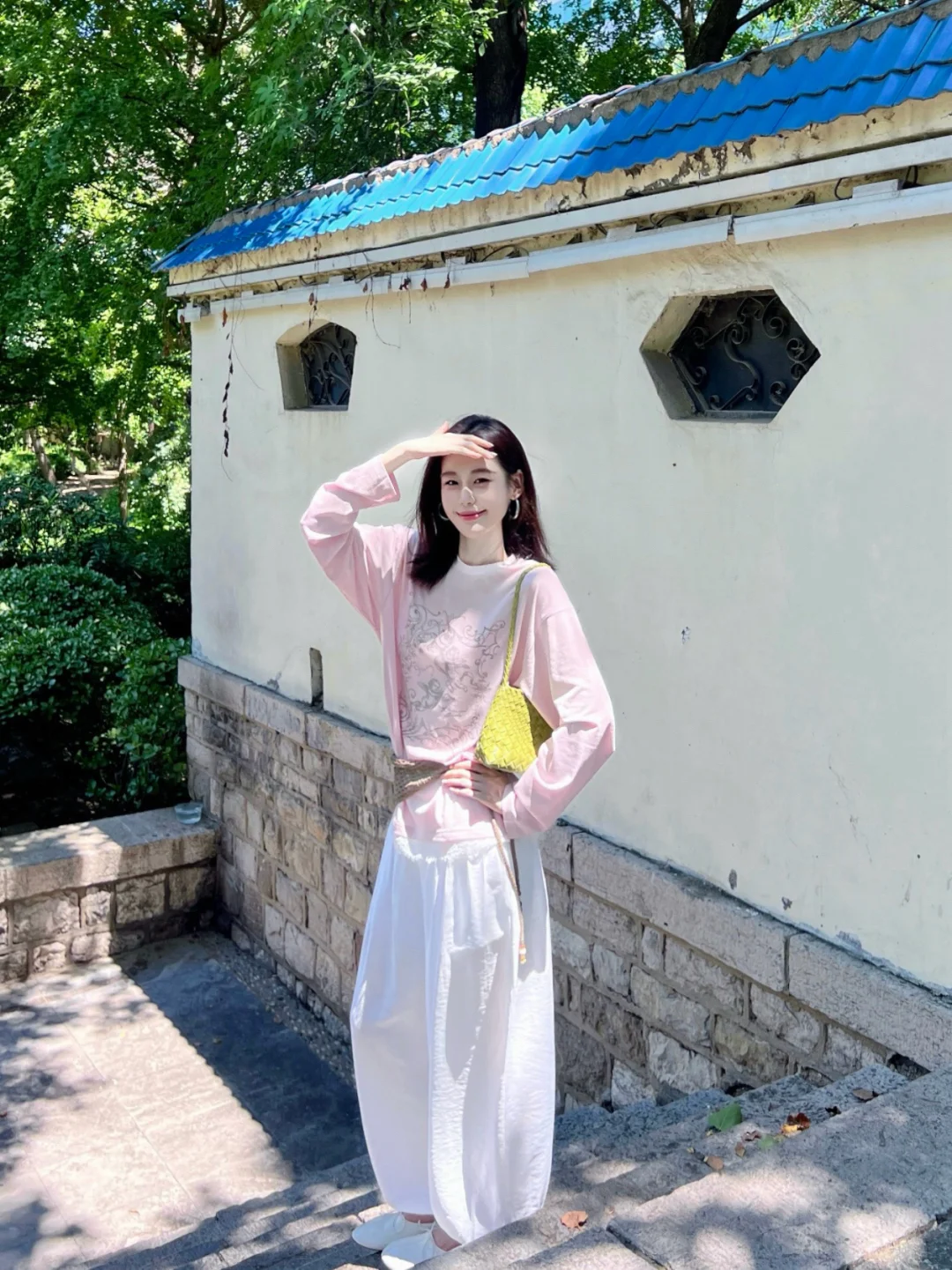 胶片🎞️简单干净出个门 是粉嫩的初秋哇💗～