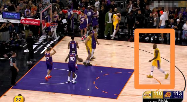 湖人超级巨星詹姆斯再一次负气而去！在今天湖人客场以110：113惜败于太阳的赛后