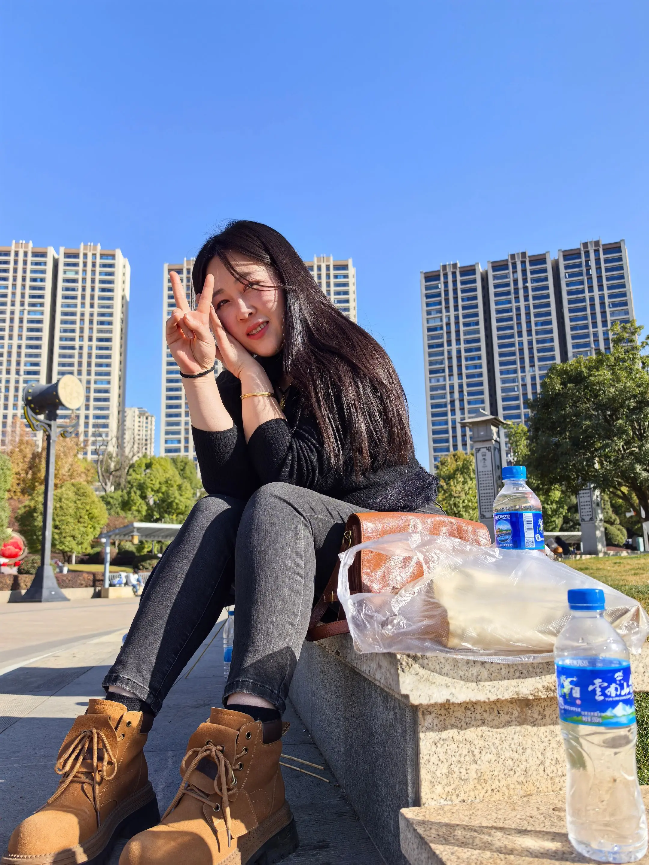 公园游玩晒太阳随拍几张，记录美好生活！