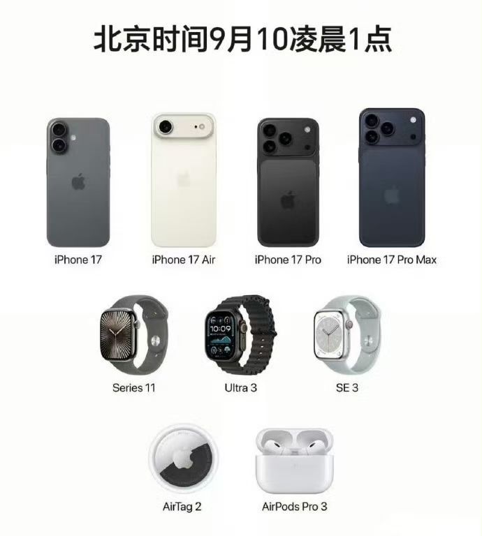 苹果发布会iPhone 17最大亮点就是标准版上高刷了（都是这么说，应该不会鸽了