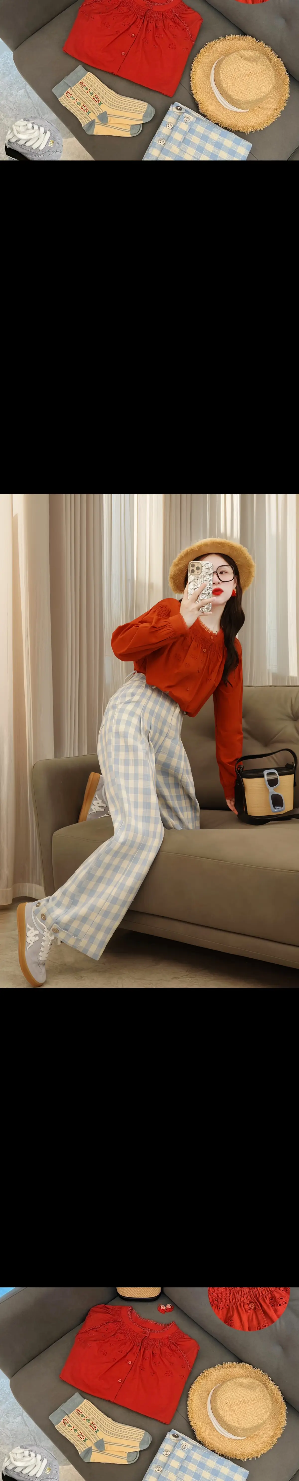 韩系穿搭 少女感夏日ootd 秋冬新款 早秋新款 显瘦穿搭