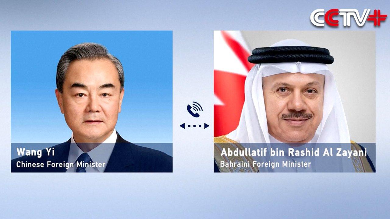 4月2日，王外长应约同海湾合作委员会轮值主席、巴林外交大臣扎耶尼通电话。对话新闻