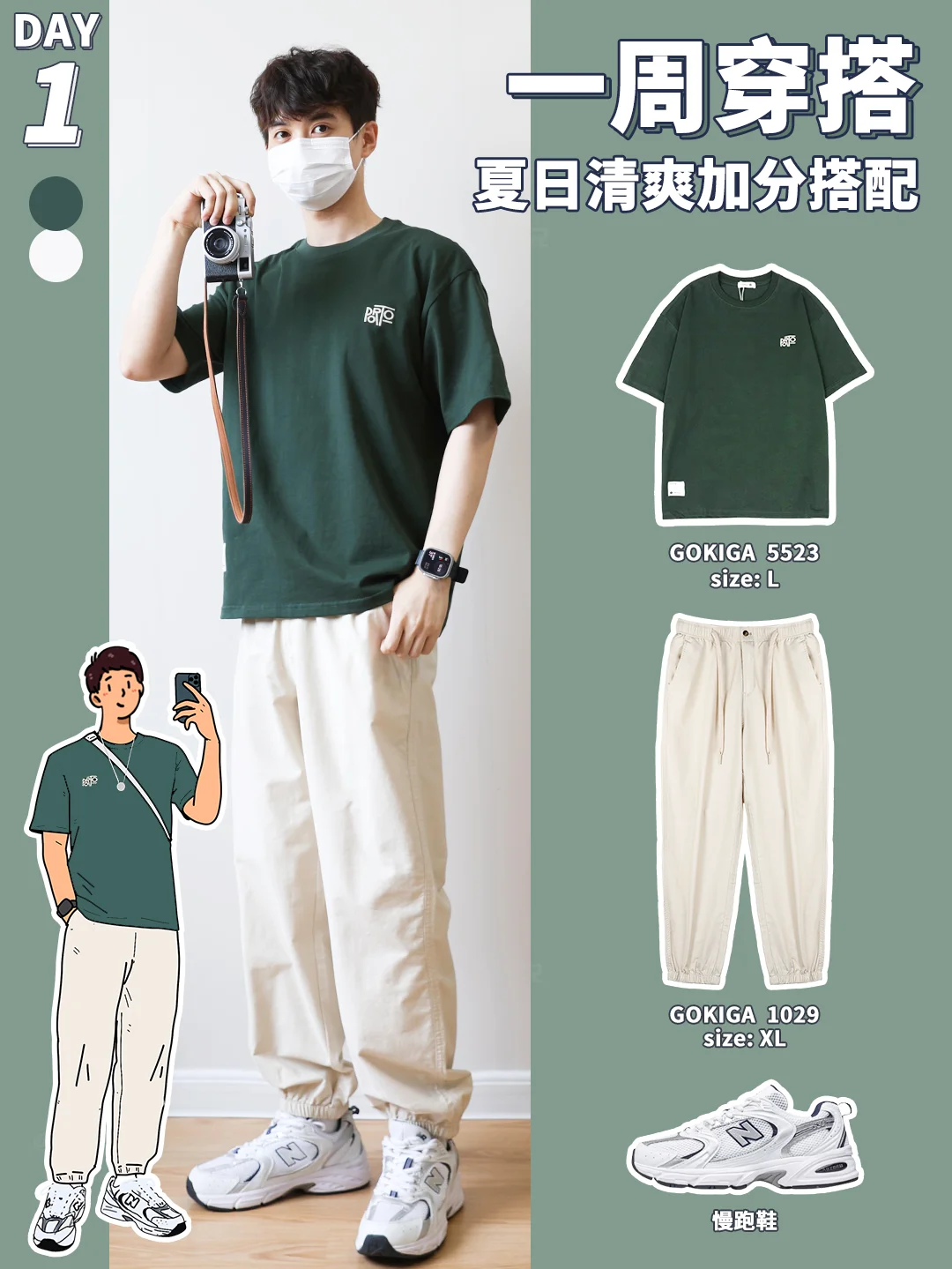 干净男友穿搭｜夏日通勤约会搭配，直接照抄‼️