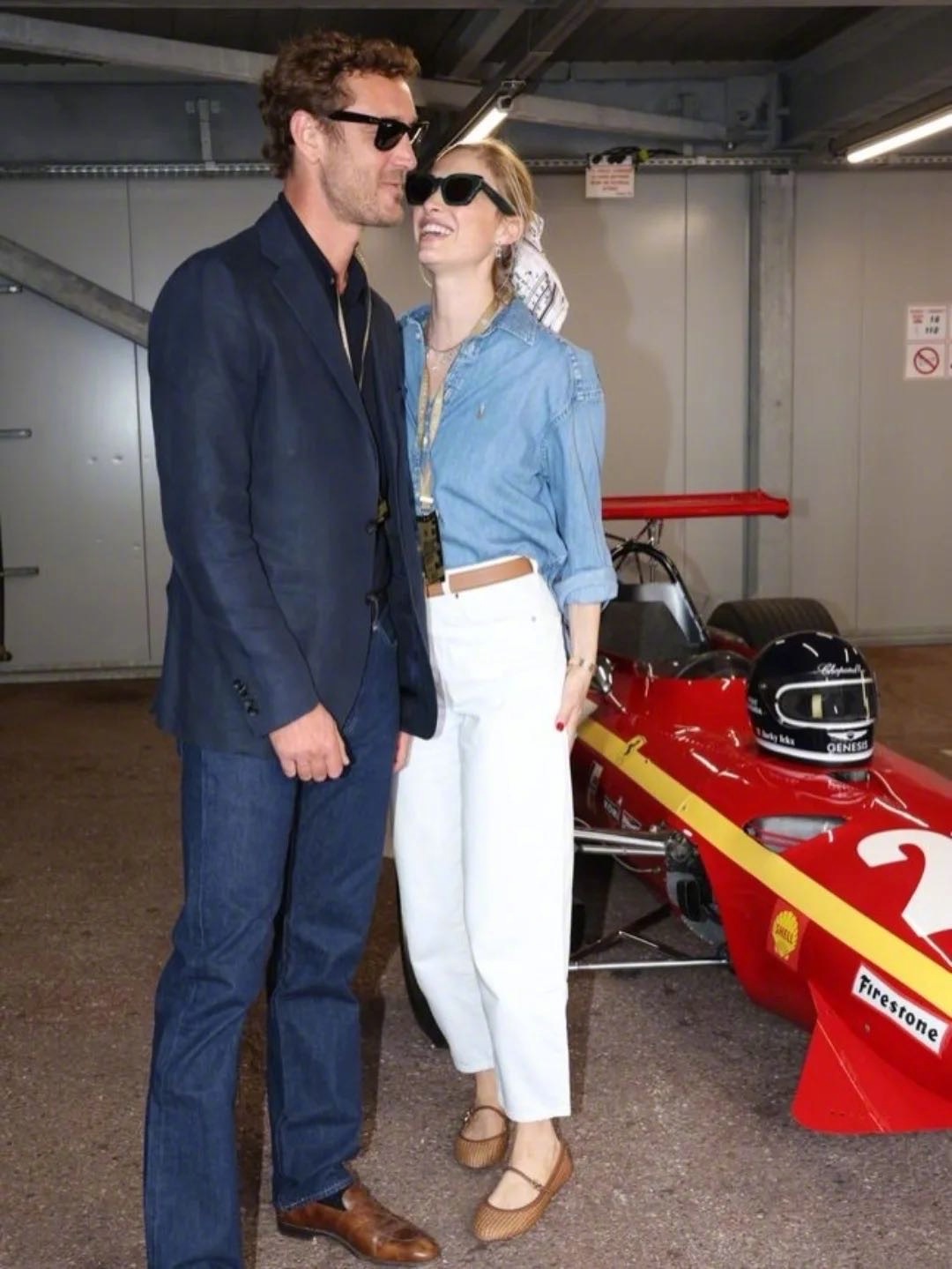 第15届摩纳哥历史大奖赛，皮埃尔Pierre Casiraghi 和妻子 Bea