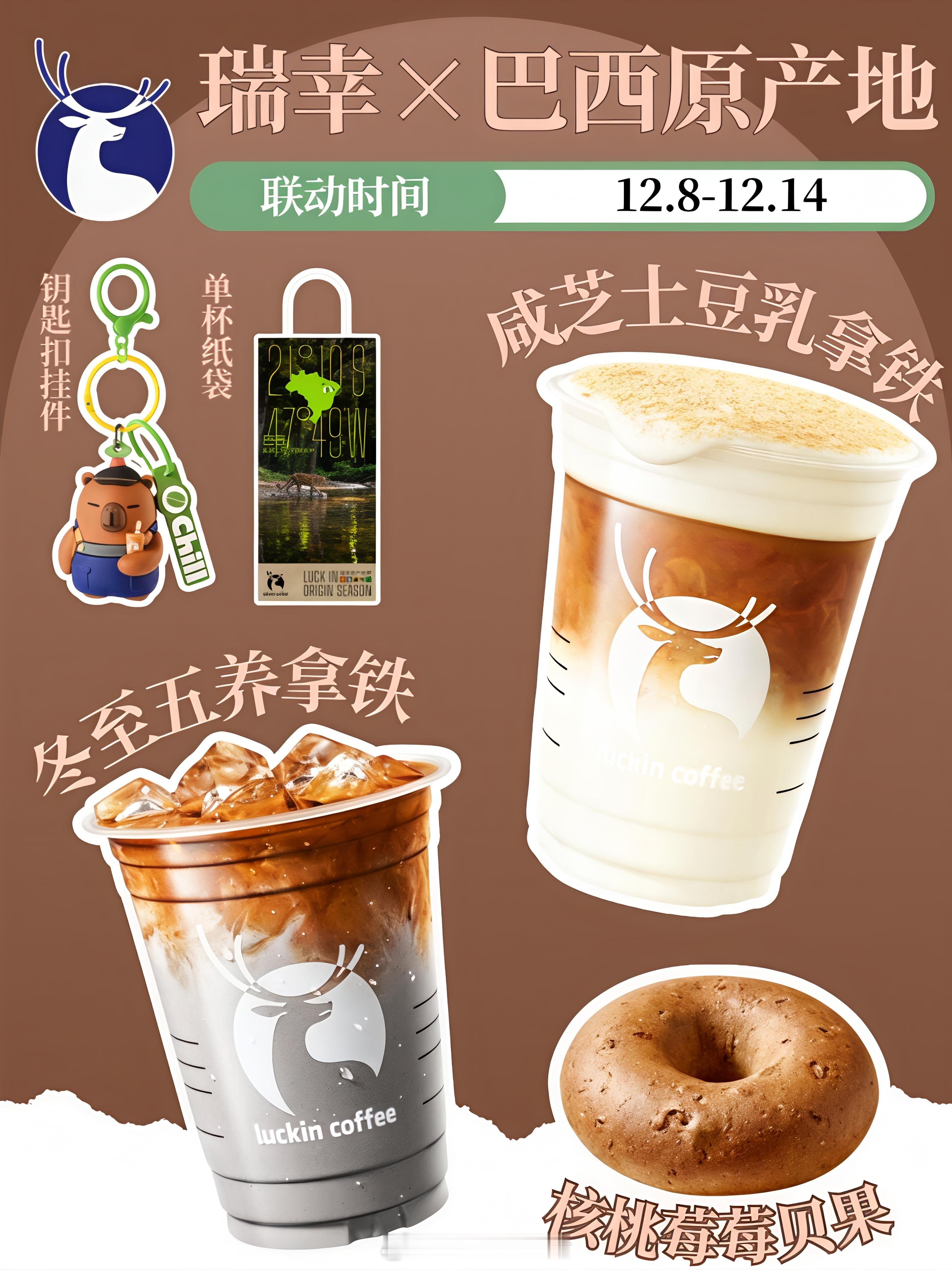 瑞幸又联名？还是卡皮巴拉？划重点：12.8日⏰瑞幸咖啡瑞幸联名卡皮巴拉