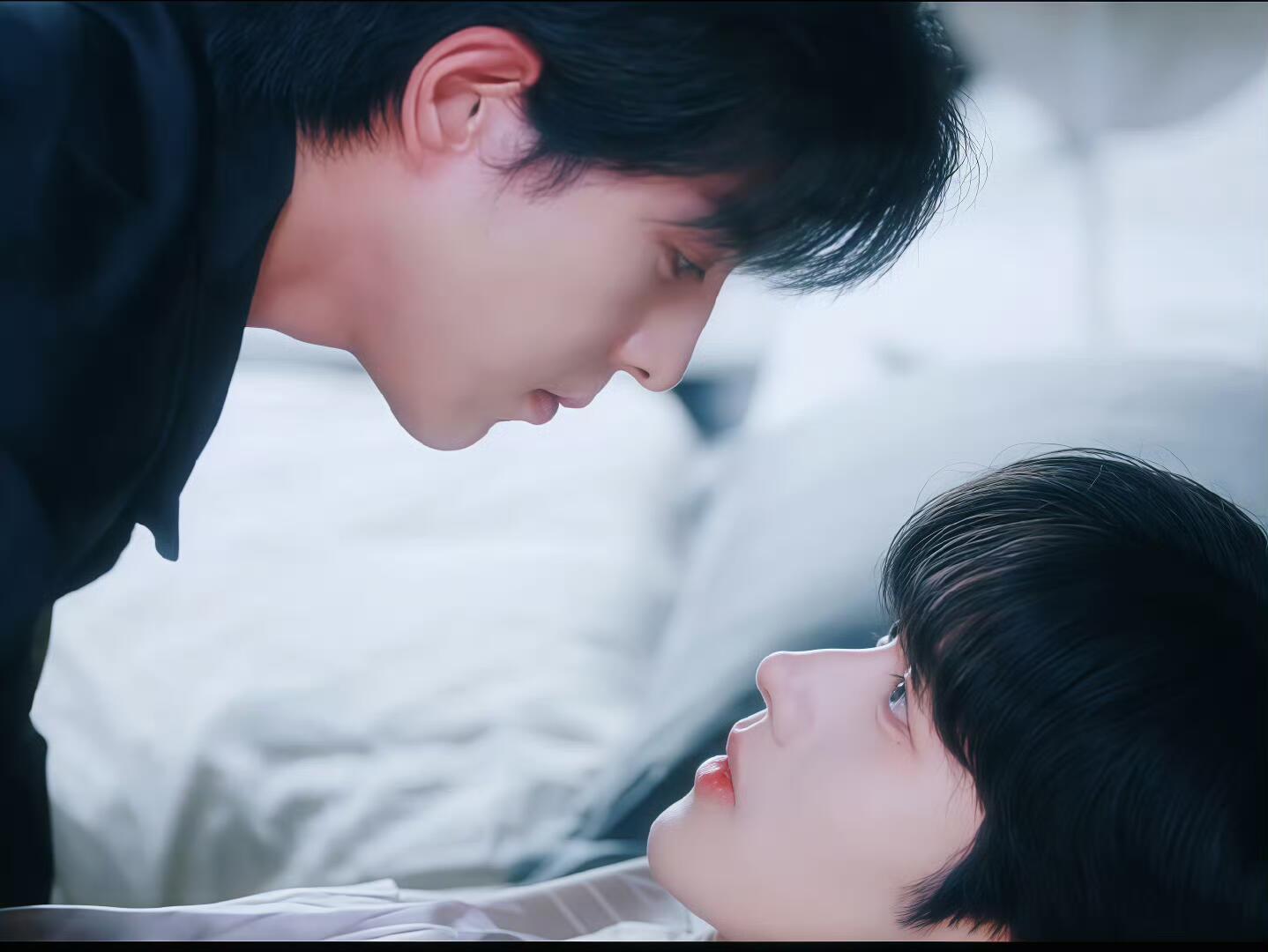 对对对就是这种眼神这种处男第一次和对象上床的样子。。。。 