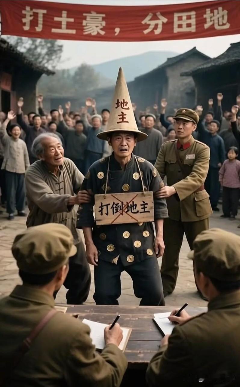 现在有一股阴风，一些人极力为旧社会的地主阶级洗白。如果旧社会的“四大恶人”都给洗