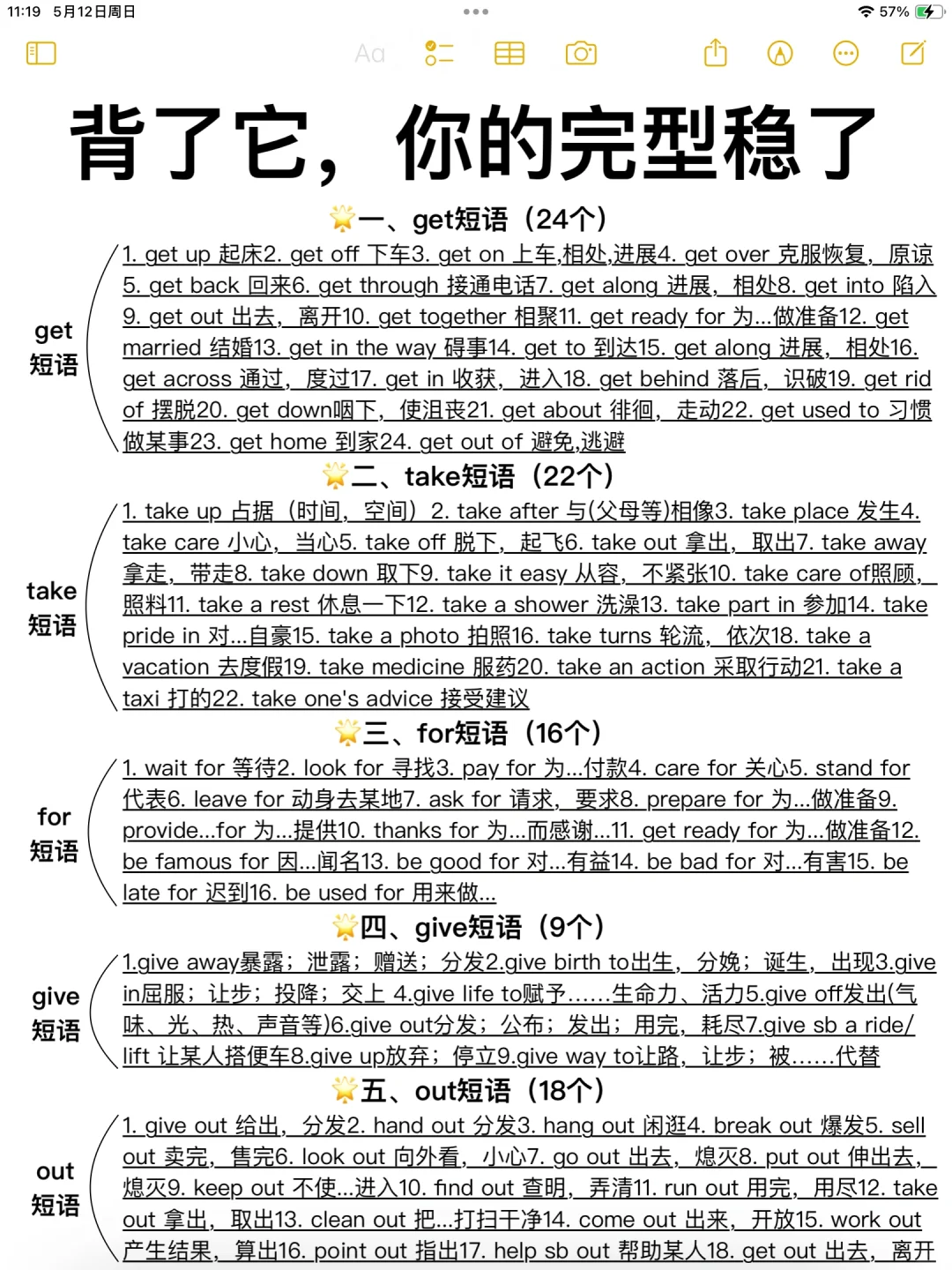 英语稳上130+！背完闭眼选答案！完形填空满分