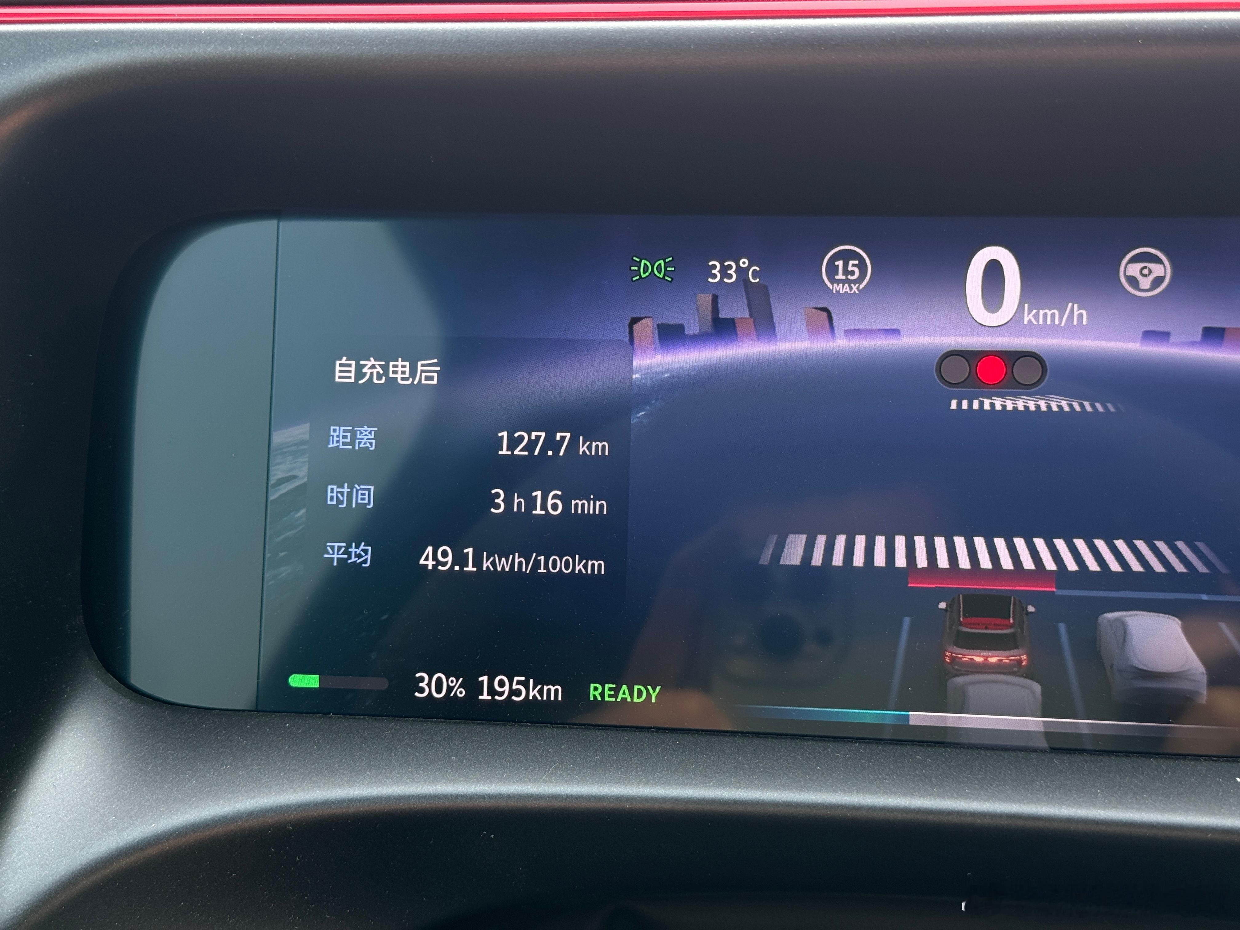 来看看电车下赛道的电耗恐怖吗？电耗干到50了快……100度的电池我开了120公里