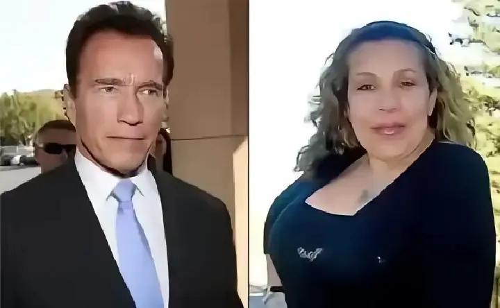 施瓦辛格与他家的女佣，只能感慨他的审美观独特。

斯瓦辛格从年轻到老，要钱有钱，