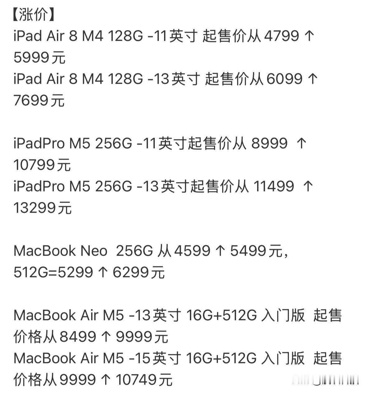 苹果部分产品大幅度提价，高考成绩刚出你就这么涨，是不想要销量了吗？

本次调价涉