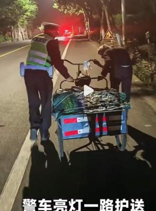温岭夜色下最动人的双向温柔 交警懂老人倔强守护暮年漫漫回家路。

生活里真正的温