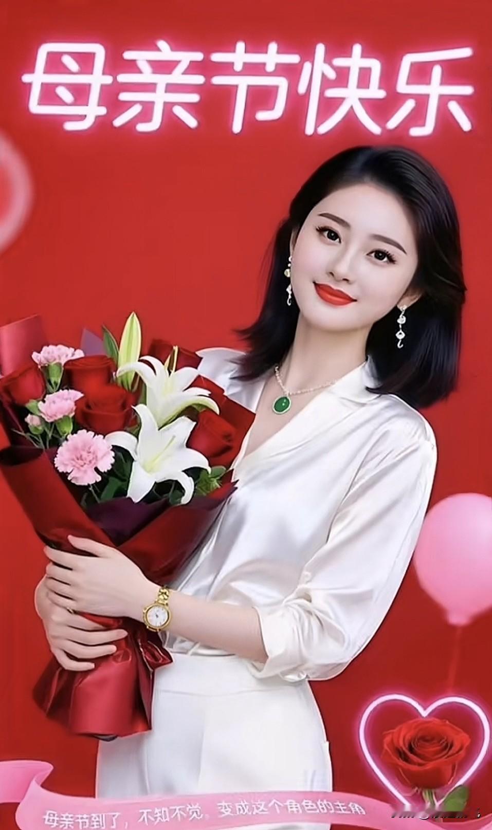 母亲节快乐！🌹💕 愿妈妈永远幸福安康！祝妈妈节日安康 母亲节早安文案 母亲生