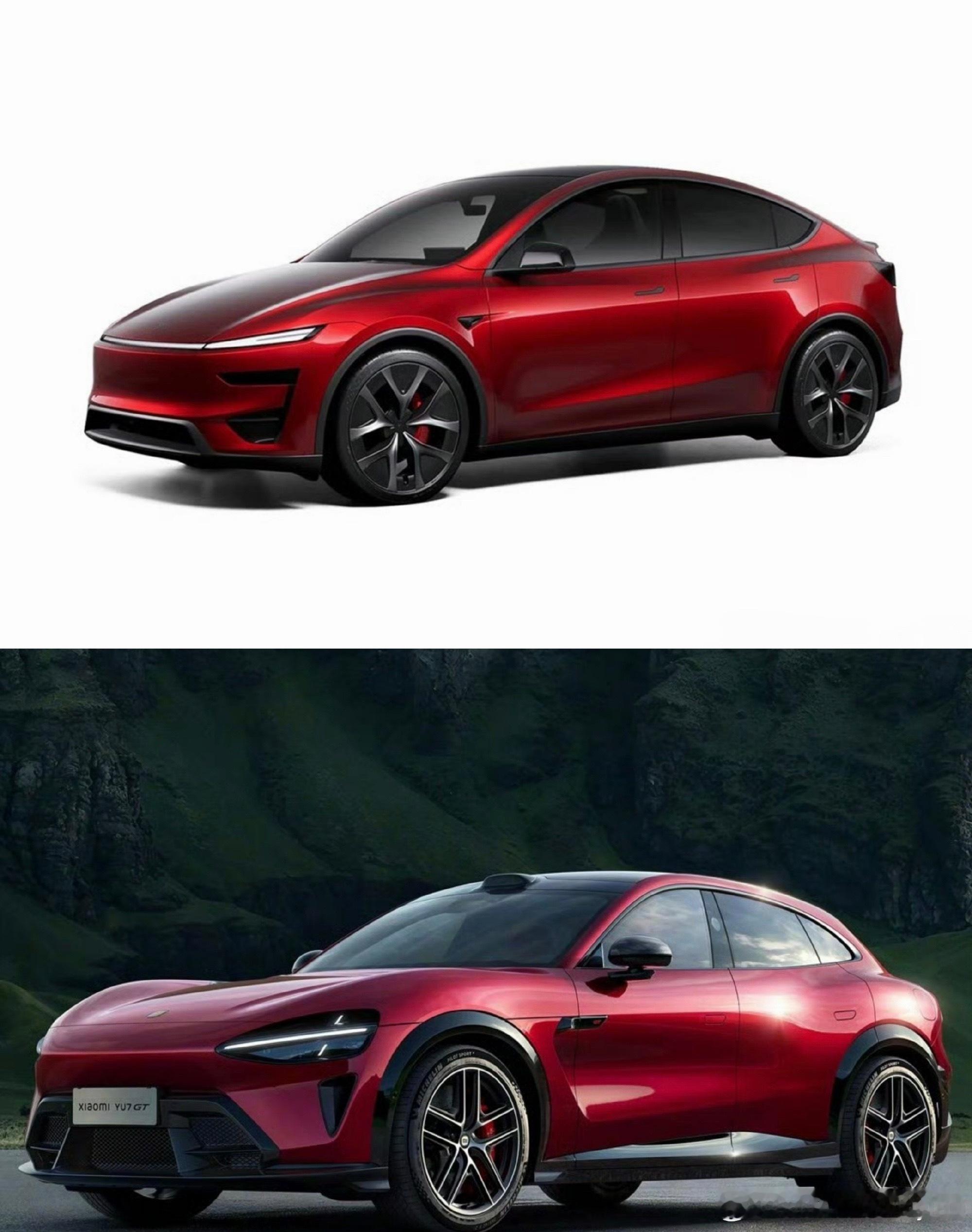 ModelYP 小米YU7GT看到Model YP和小米YU7 GT被放在一起讨