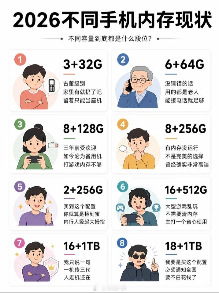 对于我来说，16+1T存储的手机也就是入门刚需。不过看这个涨价趋势，明年大内存手
