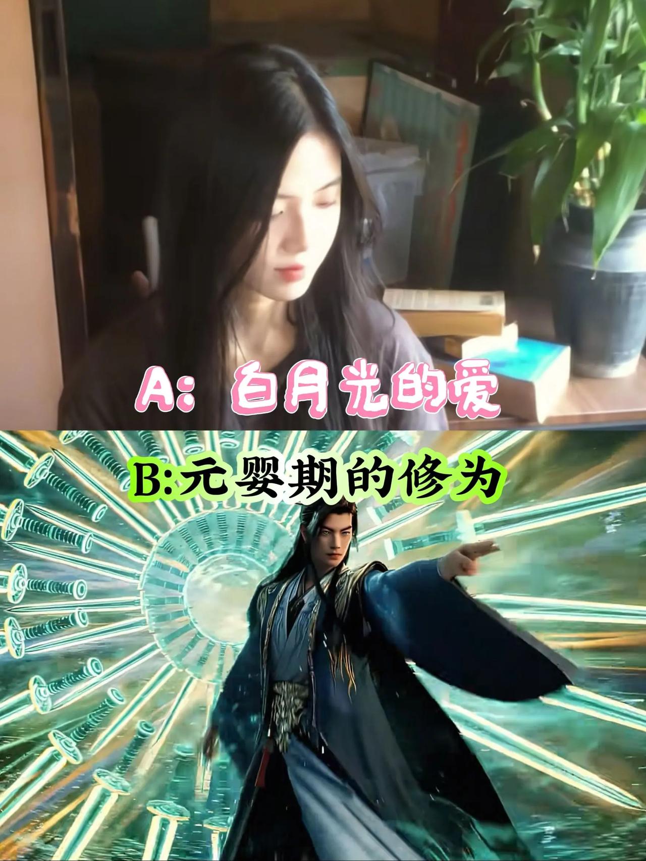 假如有机会能选择，白月光的爱和元婴期的修为你会选哪个？