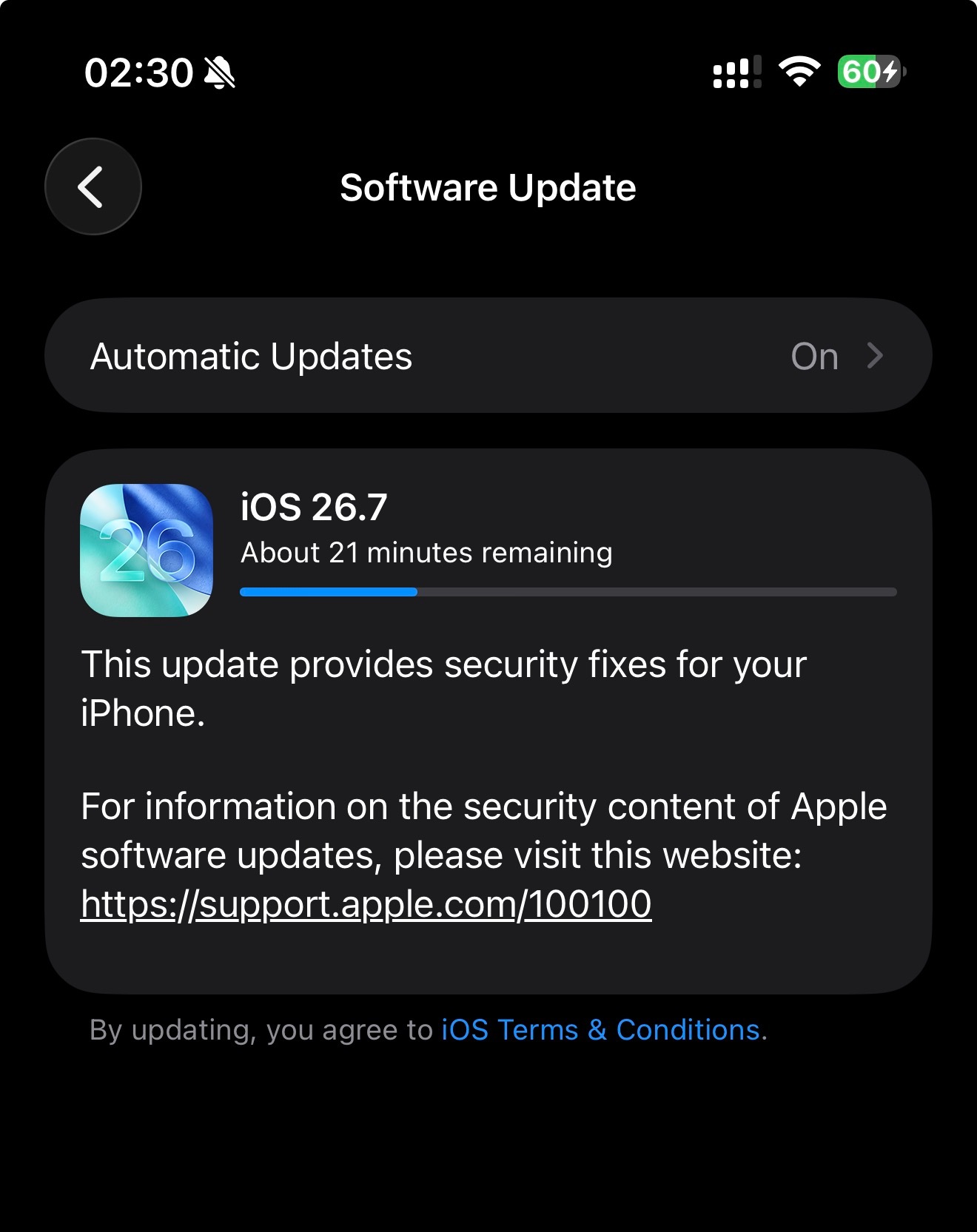 当你担心自己搞砸什么东西的时候不妨看看这个：点击更新iOS 27，开始更新后发现