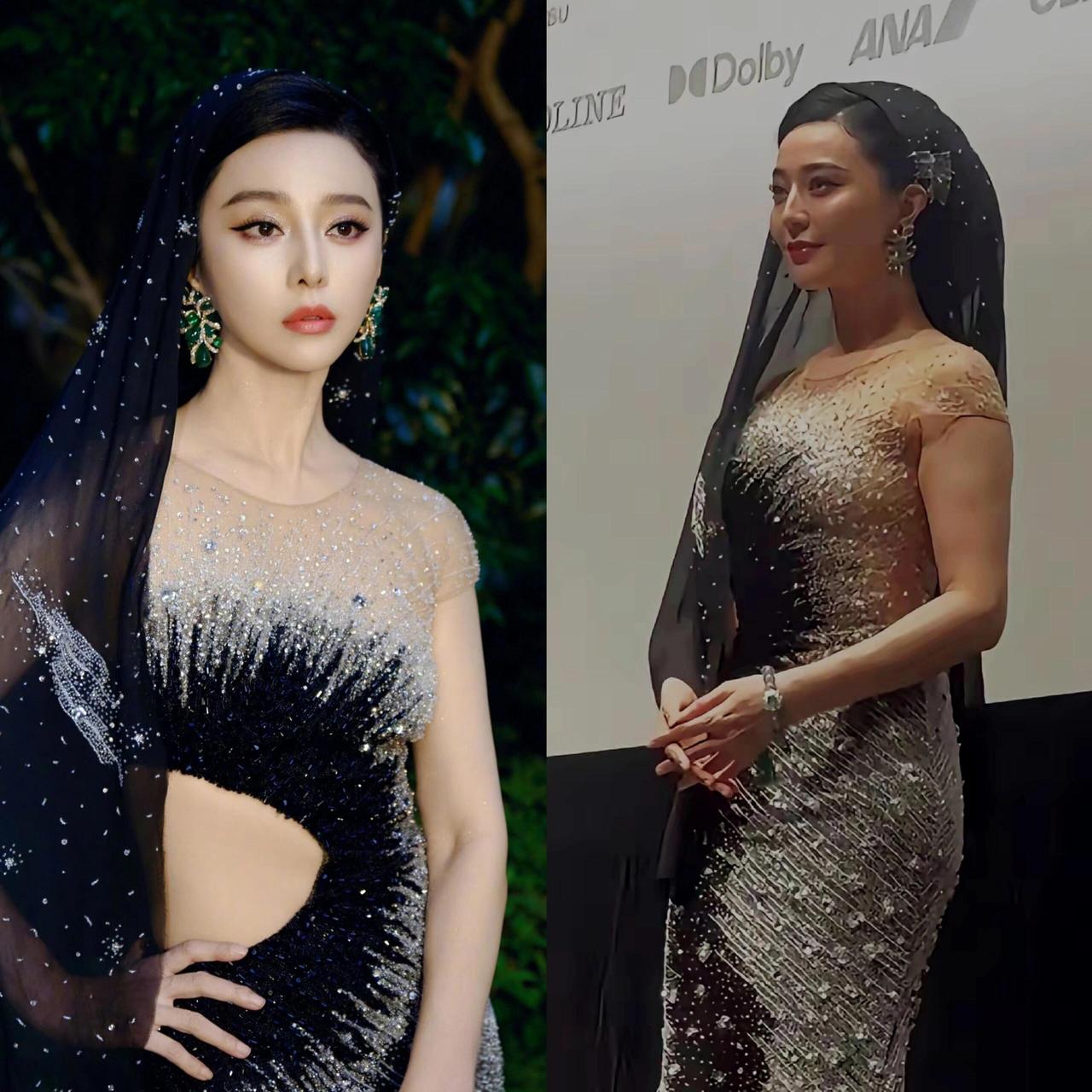 修图前后对比
细看这组神图
精修图里皮肤白到反光，下颌线锋利得能切牛排

生图里