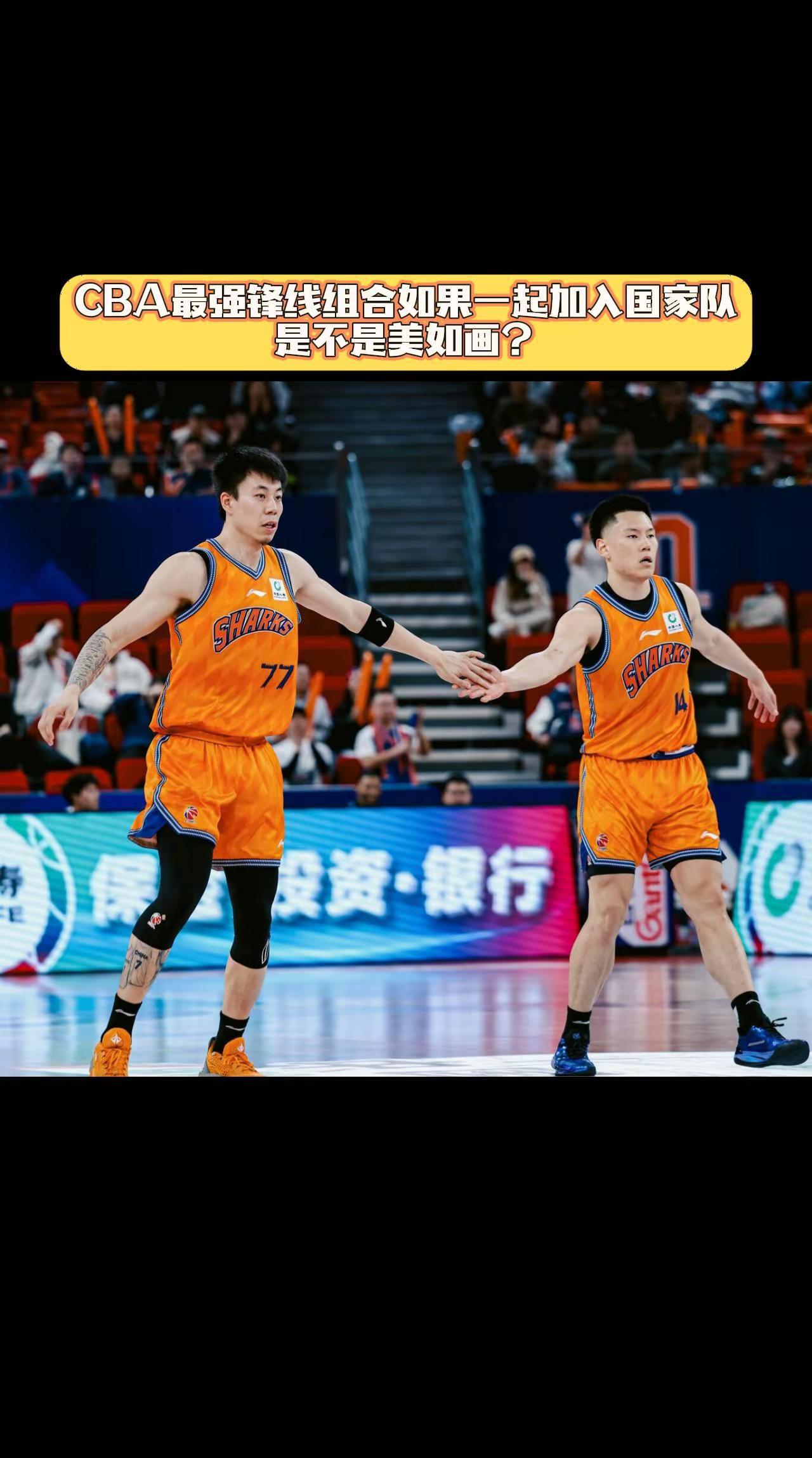 CBA最强锋线组合，除了上海没有哪一个队有这么强的组合了，如果一起加入国家队美如