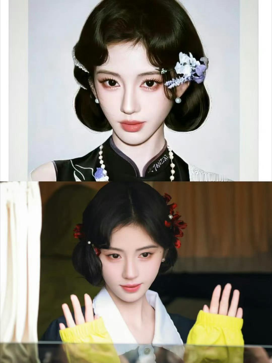 王一栩真的很听粉丝建议，给鞠婧祎安排了这套妆造，也太美了，期待鞠婧祎《万花世界》