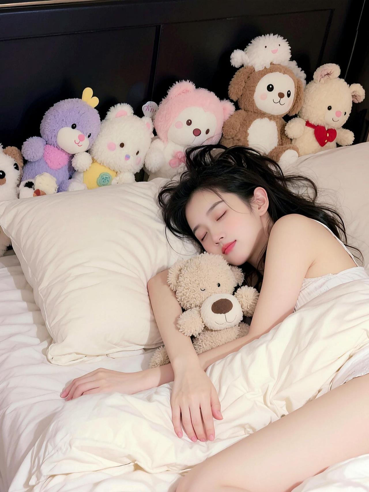 睡觉了晚安💤AI甜梦生活照 抖音ai创作睡觉姿势 睡觉了明天还要早起