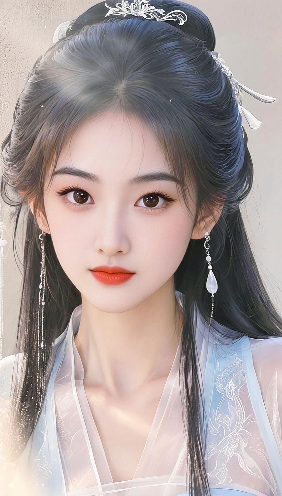 AI国漫古风厚涂人像 抖音ai创作 古风温婉写真 国风创意妆造 古风妆容有多美