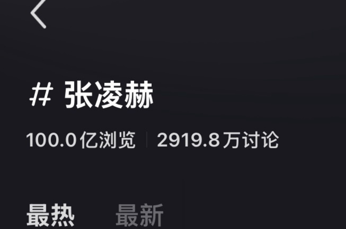 张凌赫🍠词条破百亿！！！内娱第二位。前几年都是积累，现在国民度已成。以后会更?